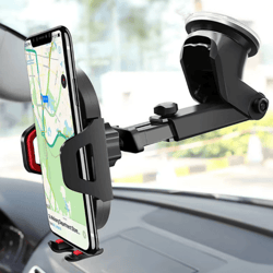 universal suction cup car phone holder for dashboard and windshield