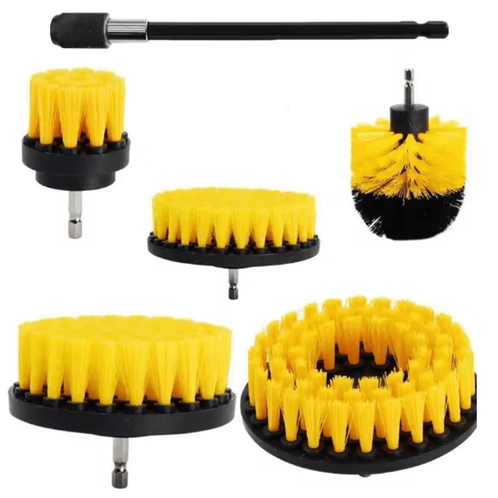 Electric Drill Brush Scrubber Set For Bathroom And Household Deep Cleaning 0