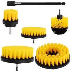 electric drill brush scrubber set for bathroom and household deep cleaning