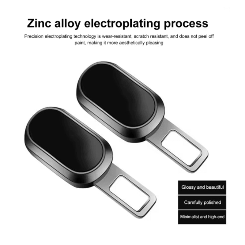 Metal Car Seat Belt Buckle Extender With One Button Release 2