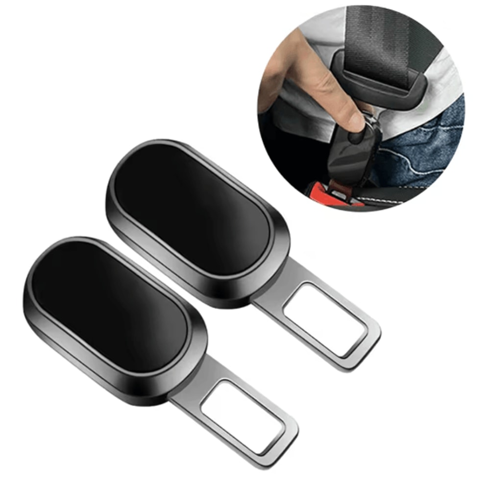 Metal Car Seat Belt Buckle Extender With One Button Release 4