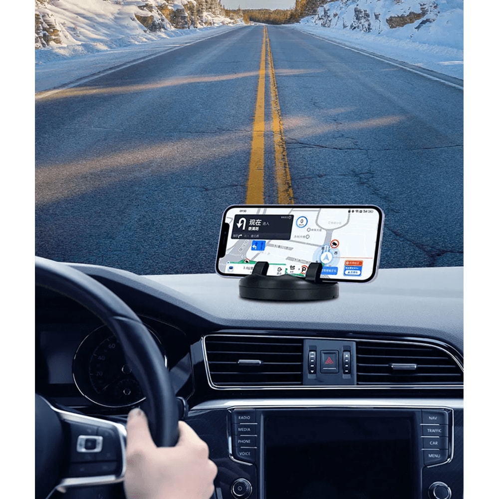 BLALION Dashboard Car Phone Mount With 360 Degree Rotation And One Hand Operation 2