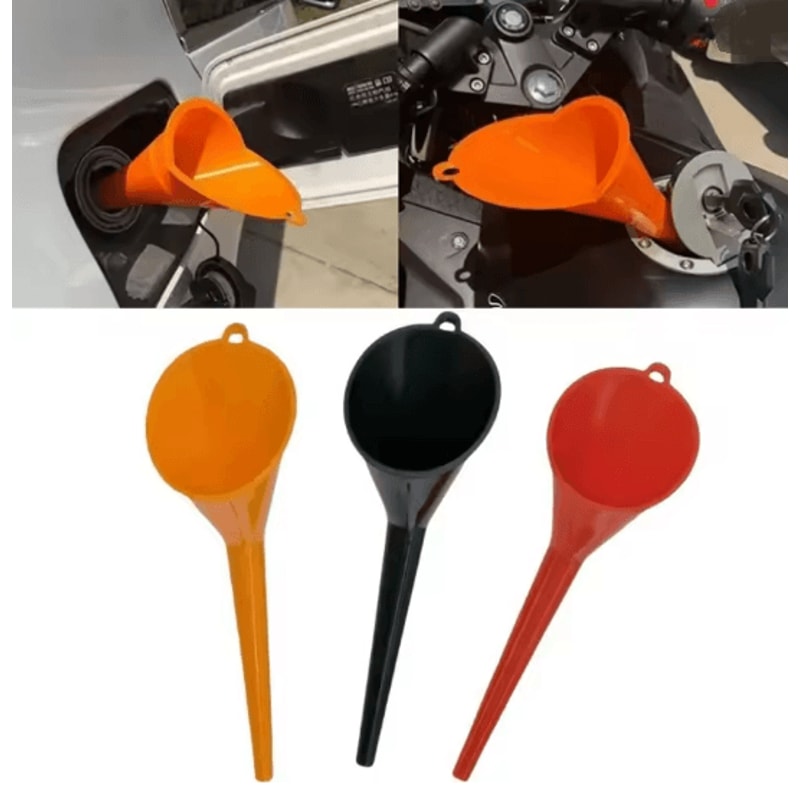 Long Stem Oil Funnel For Car And Motorcycle Fuel Filling 3
