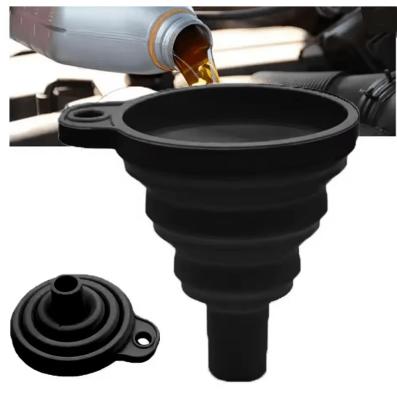 Long Stem Oil Funnel For Car And Motorcycle Fuel Filling 5