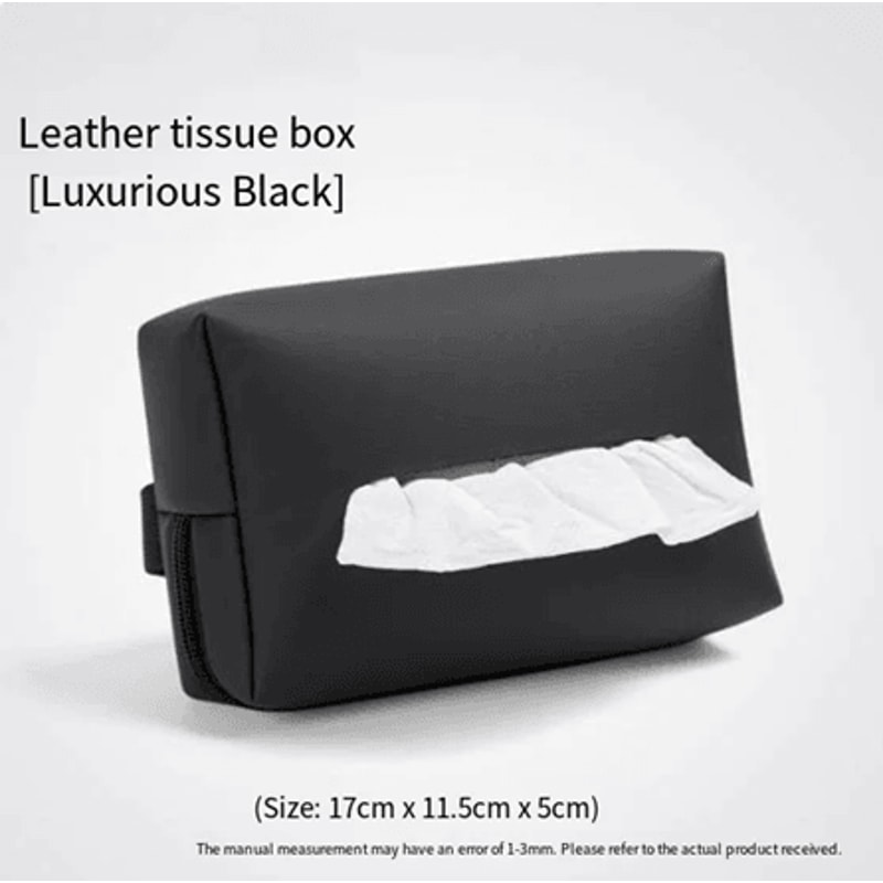 Minimalist Car Tissue Box Organizer For Armrest And Rear Seat 4