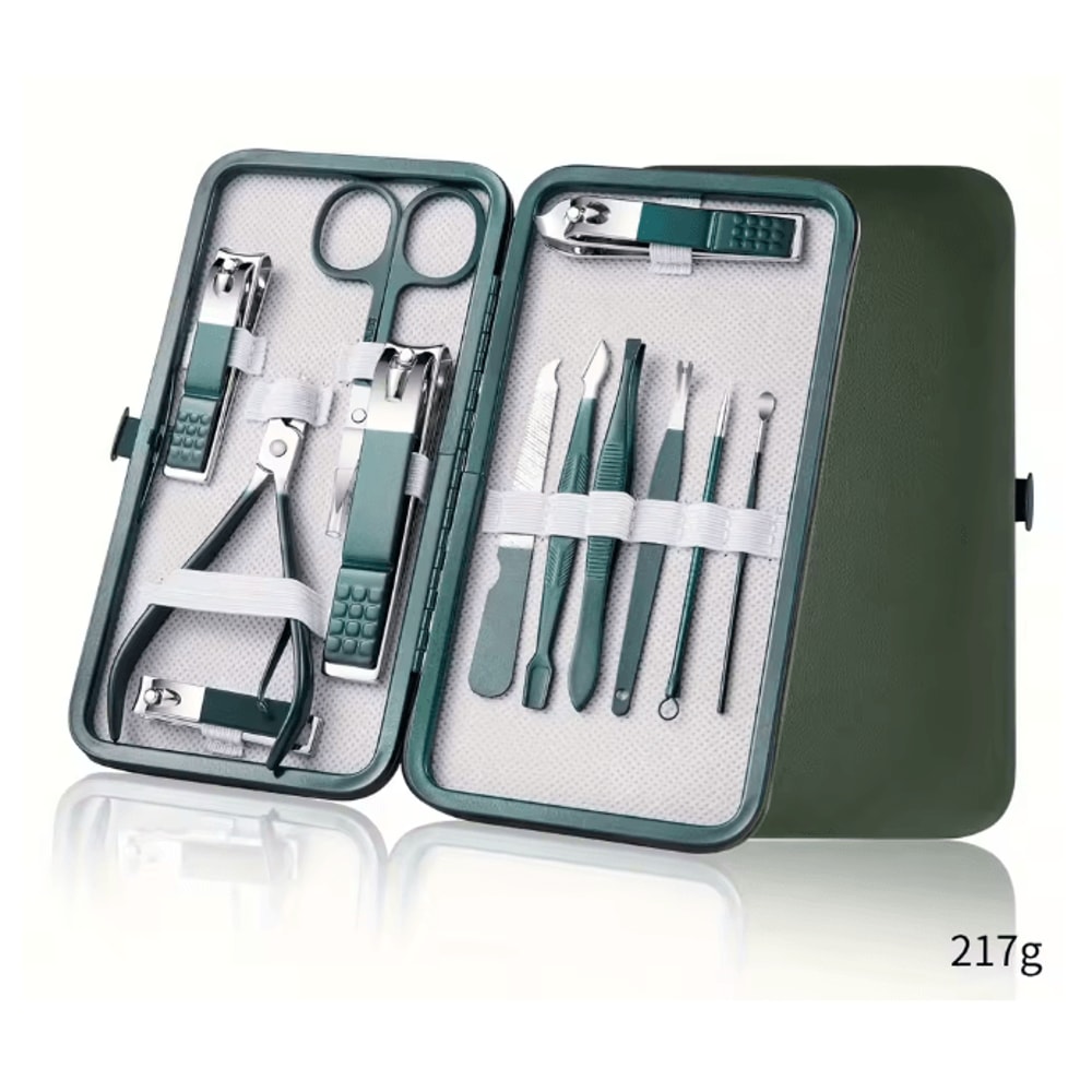 Professional Stainless Steel Manicure Pedicure Nail Care Kit Travel Grooming Set 5