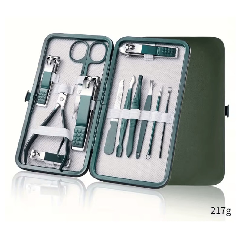 Professional Stainless Steel Manicure Pedicure Nail Care Kit Travel Grooming Set 5