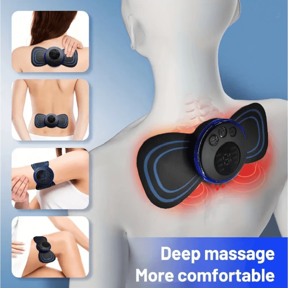 Rechargeable Neck Massager EMS Pulse Pain Relief With Remote Control 1