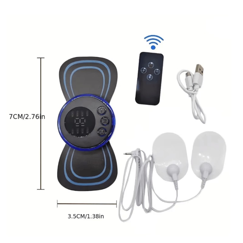 Rechargeable Neck Massager EMS Pulse Pain Relief With Remote Control 3