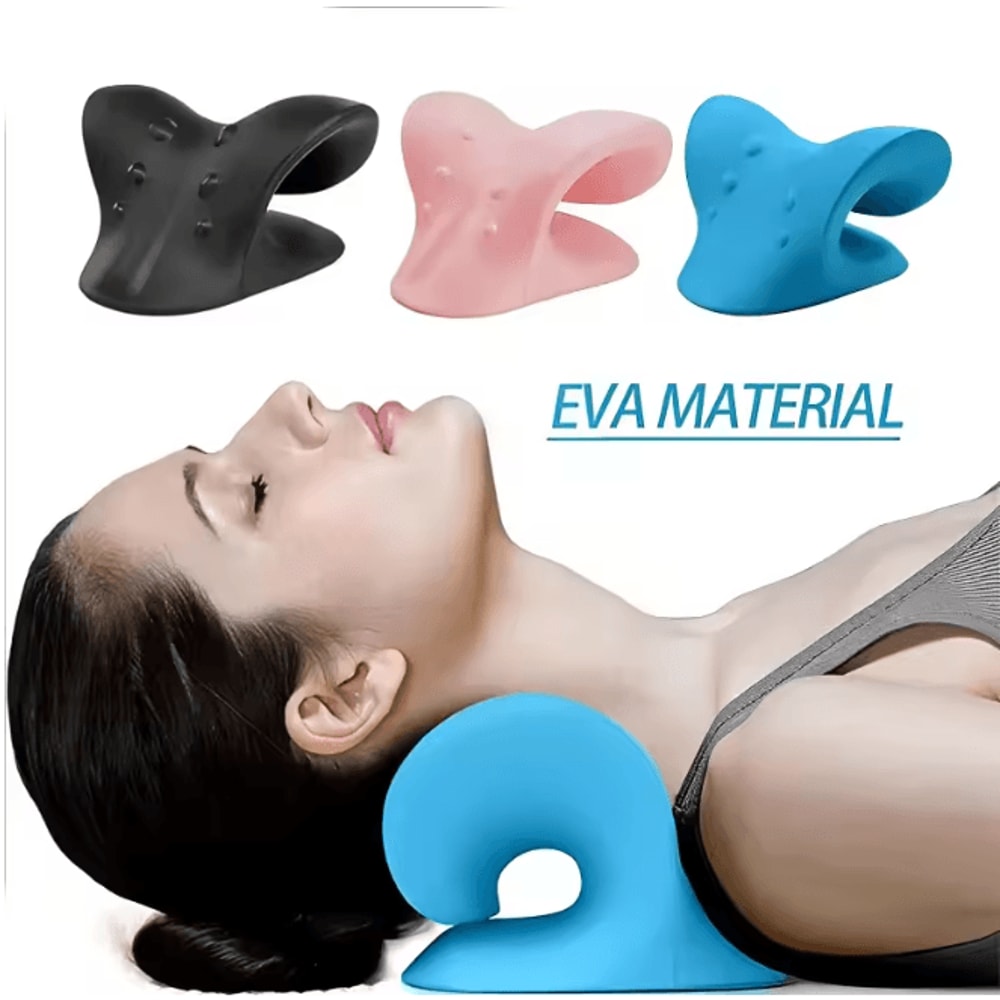 Neck Shoulder Stretcher Cervical Spine Relaxer Pain Relief Massage Pillow 0