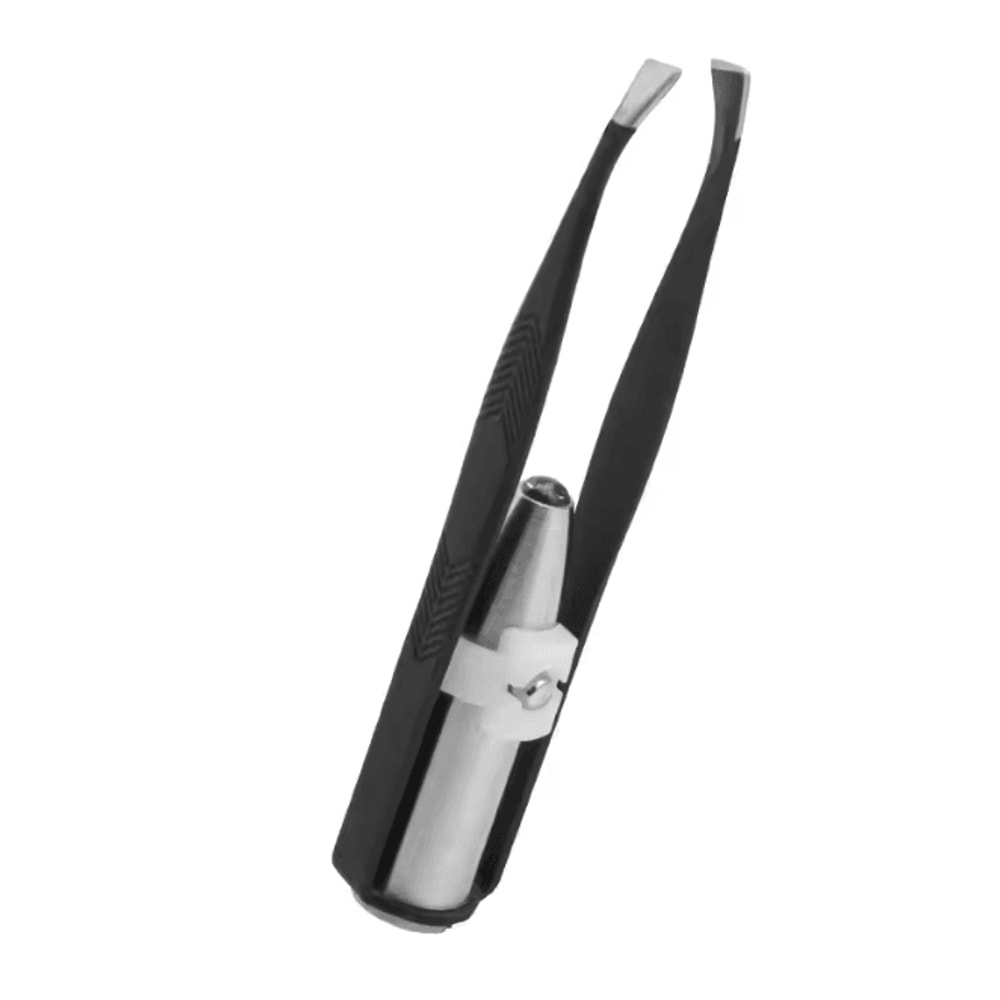 LED Eyebrow Tweezers Stainless Steel Precision Hair Removal Tool 4