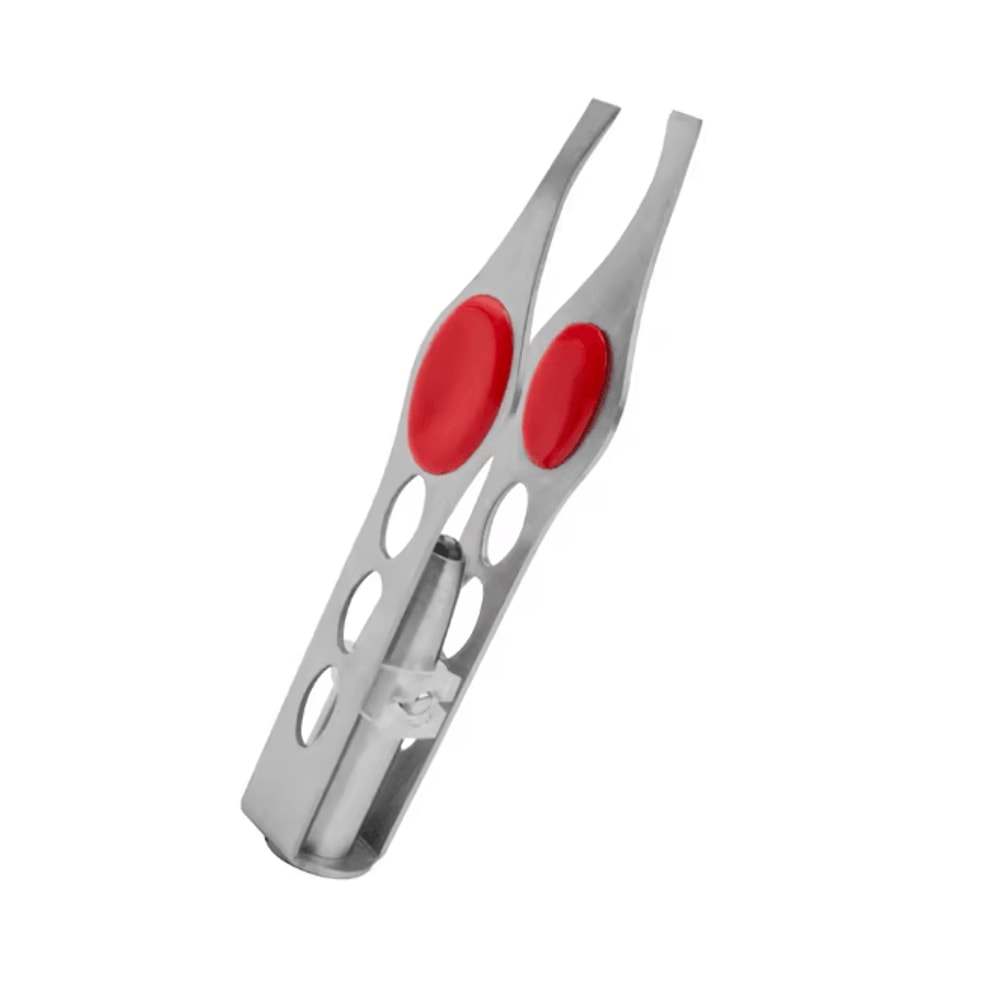 LED Eyebrow Tweezers Stainless Steel Precision Hair Removal Tool 7