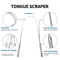 Stainless Steel Tongue Scraper Fresh Breath Oral Hygiene Cleaning Tool 1