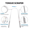 Stainless Steel Tongue Scraper Fresh Breath Oral Hygiene Cleaning Tool 1