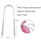 Stainless Steel Tongue Scraper Fresh Breath Oral Hygiene Cleaning Tool 3