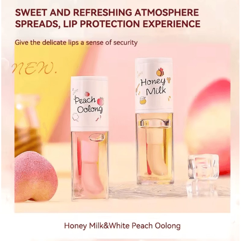 PeachGlow Honey Lip Oil Moisturizing Lip Gloss For Soft Smooth Lips 1