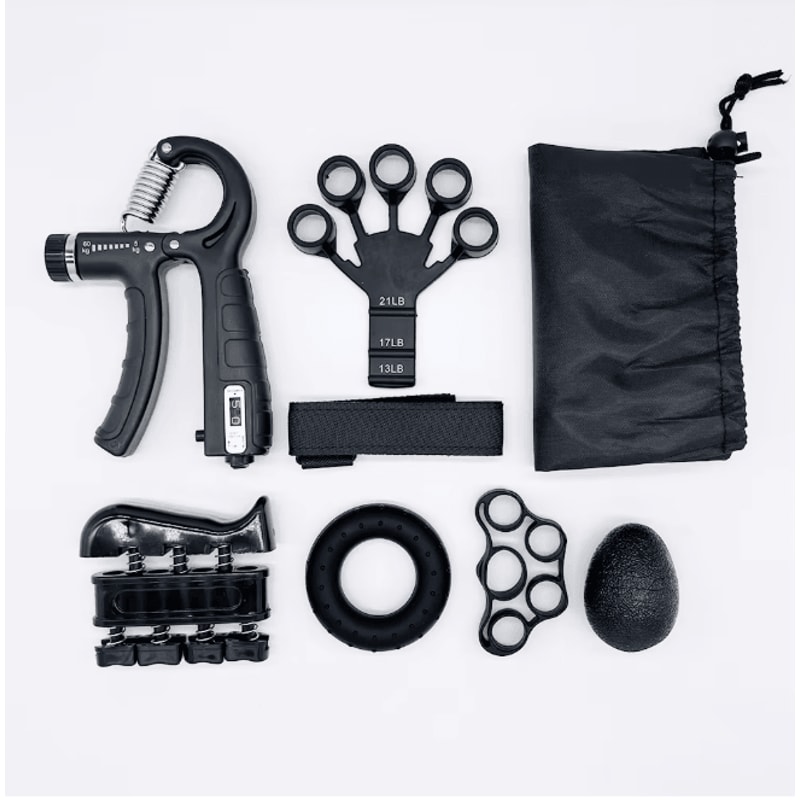 GripForce Hand Strengthener Finger Exerciser Rehabilitation Training Kit 0