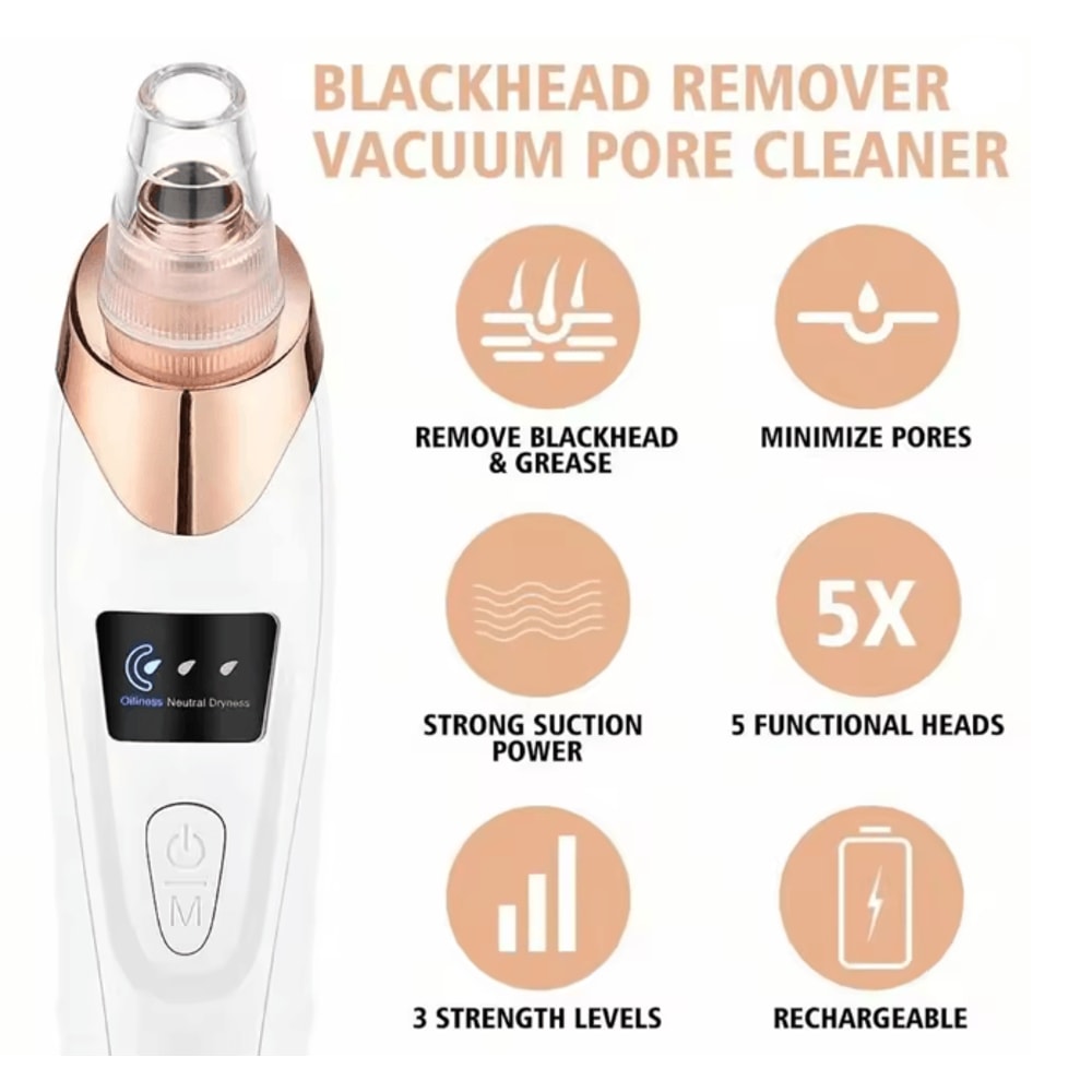ClearGlow Facial Pore Cleaner Blackhead Remover Vacuum Kit 2