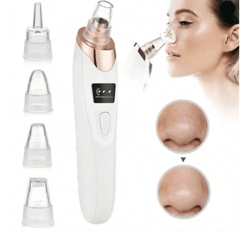 ClearGlow Facial Pore Cleaner Blackhead Remover Vacuum Kit 4
