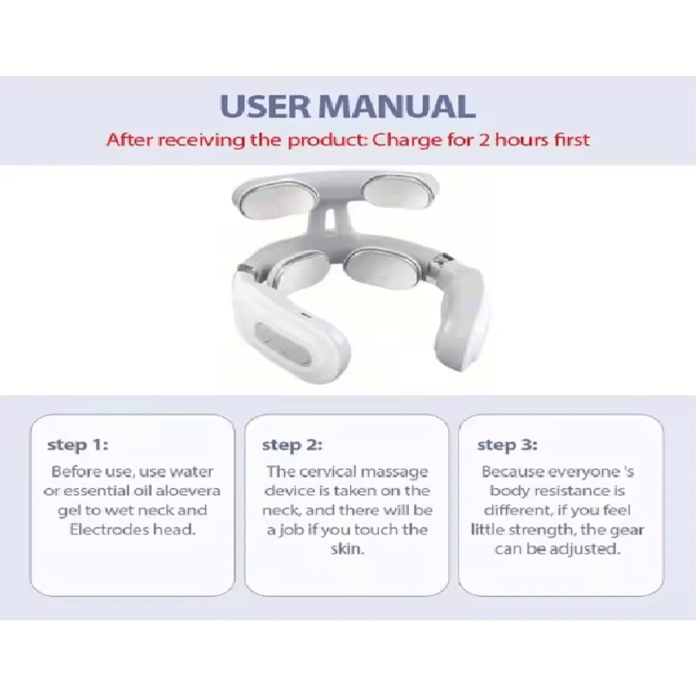 NeckEase Electric Neck Massager Portable Cervical Relief Device 3