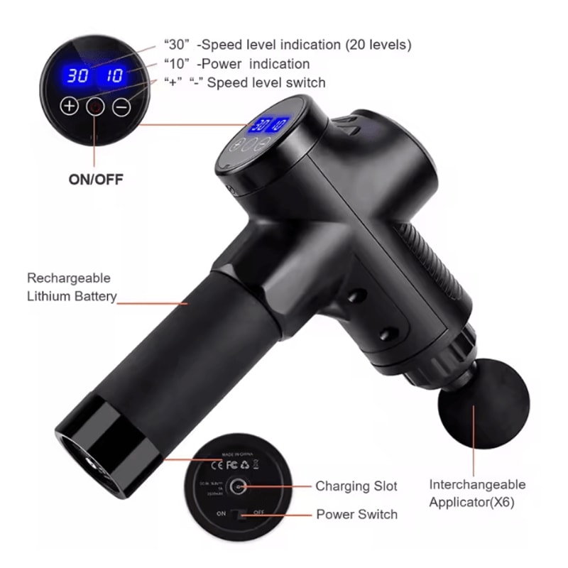 PowerRelief Massage Gun Deep Tissue Percussion Muscle Massager 1