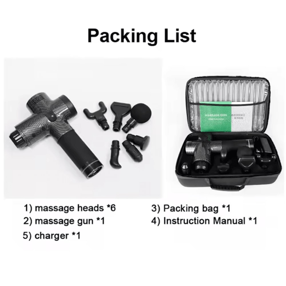 PowerRelief Massage Gun Deep Tissue Percussion Muscle Massager 3