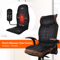 RelaxPro Heated Massage Chair Pad Back And Neck Massager Cushion 0