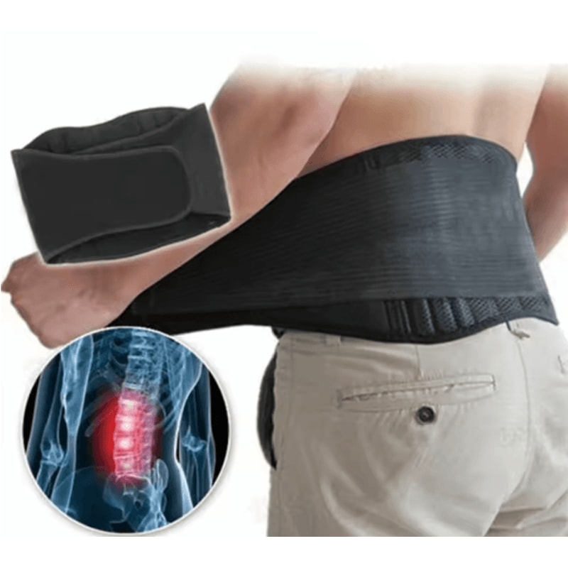 HeatSupport Lower Back Brace Self Heating Lumbar Support Belt 0