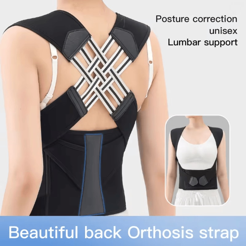 PostureFlex Back Posture Corrector Brace Adjustable Shoulder Support Belt 4