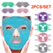 CoolEase Gel Cooling Face And Eye Mask Hot Cold Compress Pack 0
