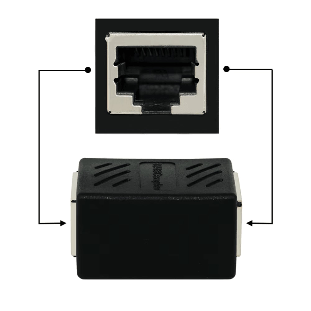 NetLink RJ45 Ethernet Coupler Female To Female LAN Adapter 4