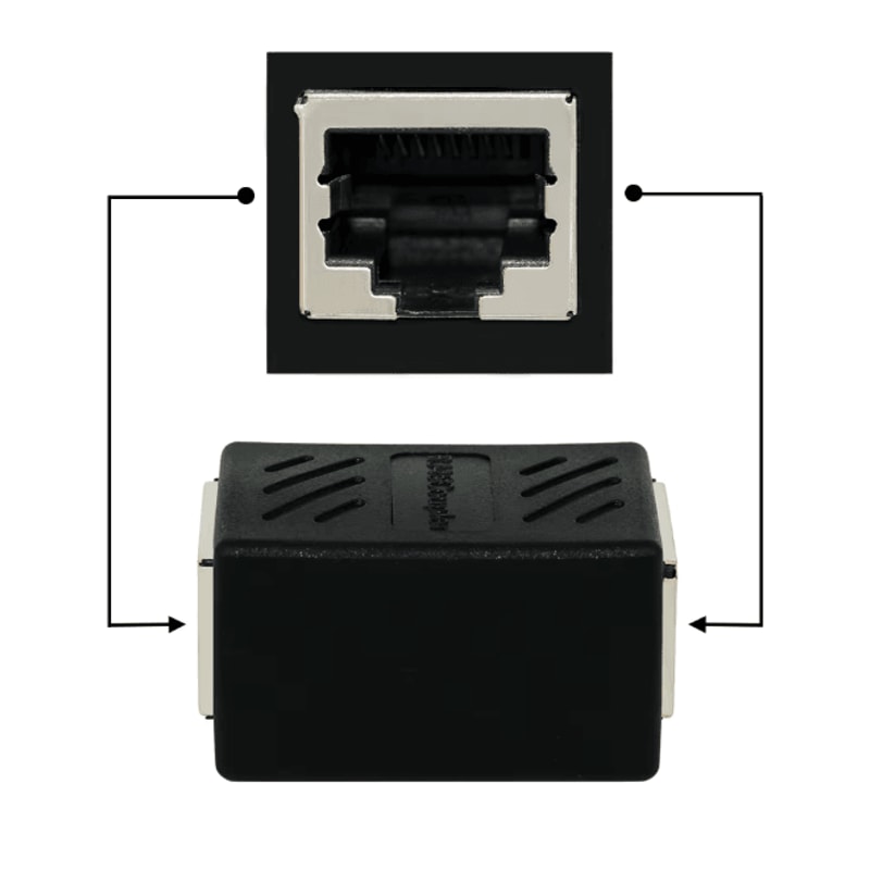 NetLink RJ45 Ethernet Coupler Female To Female LAN Adapter 4