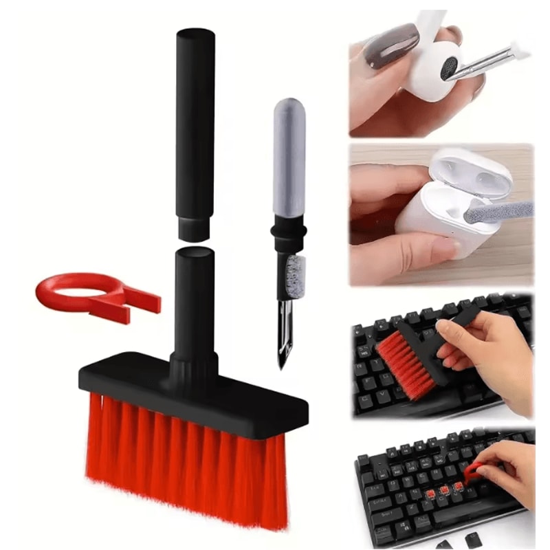 CleanTech 5 In 1 Keyboard And Earbuds Cleaning Kit With Keycap Puller 0