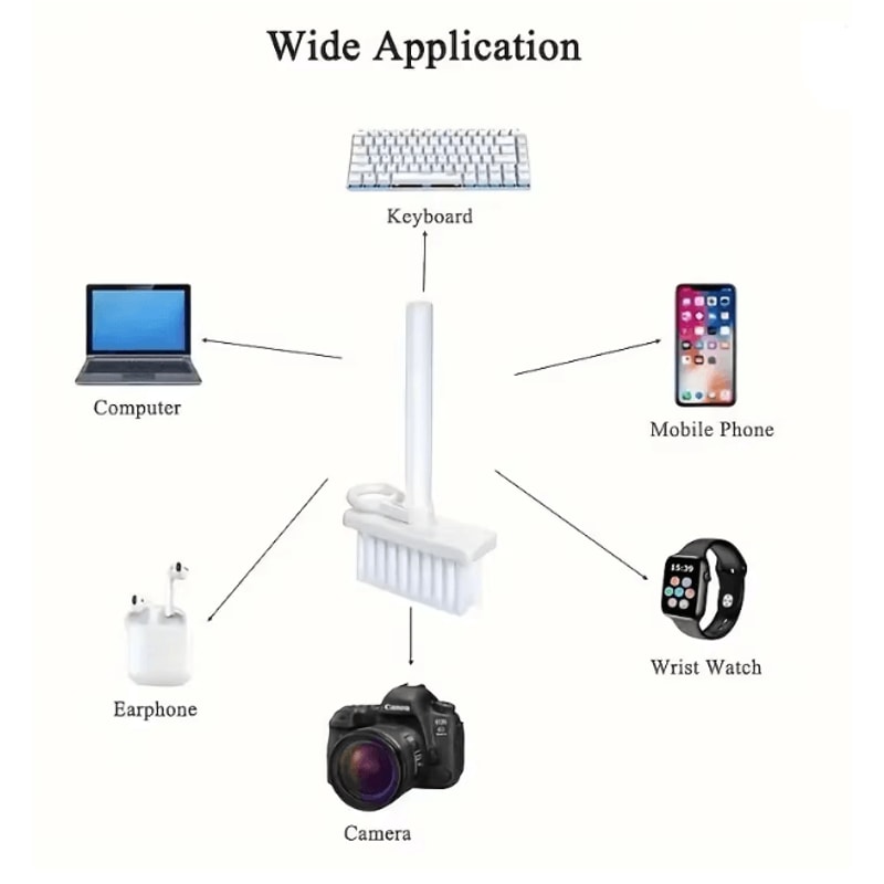 CleanTech 5 In 1 Keyboard And Earbuds Cleaning Kit With Keycap Puller 2