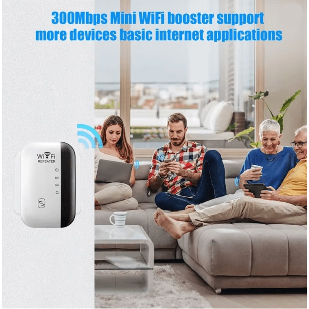 NetBoost 300Mbps WiFi Repeater Wireless Range Extender Signal Amplifier 2