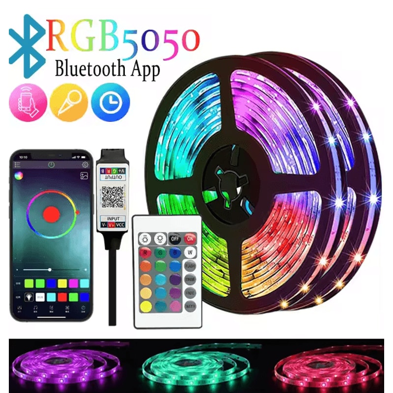 LumiSync RGB LED Strip Lights Music Sync Color Changing Light Strip 4