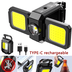 flexbeam mini flashlight keychain usb rechargeable cob work light