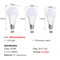 ColorAura RGB LED Light Bulb 16 Color Dimmable E27 Smart Bulb With Remote 1