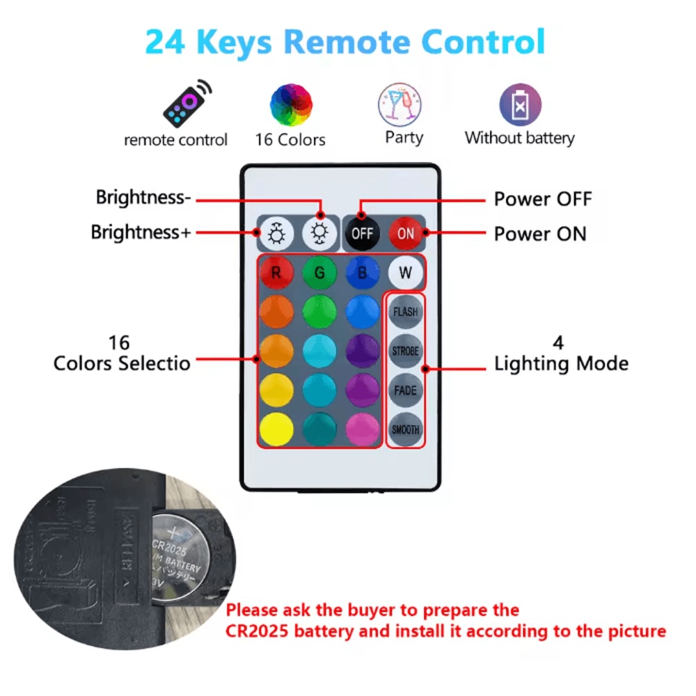ColorAura RGB LED Light Bulb 16 Color Dimmable E27 Smart Bulb With Remote 3
