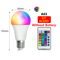 ColorAura RGB LED Light Bulb 16 Color Dimmable E27 Smart Bulb With Remote 5