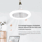 AeroGlow Rotating Ceiling Fan Light With Remote E27 Base 1