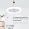 AeroGlow Rotating Ceiling Fan Light With Remote E27 Base 1