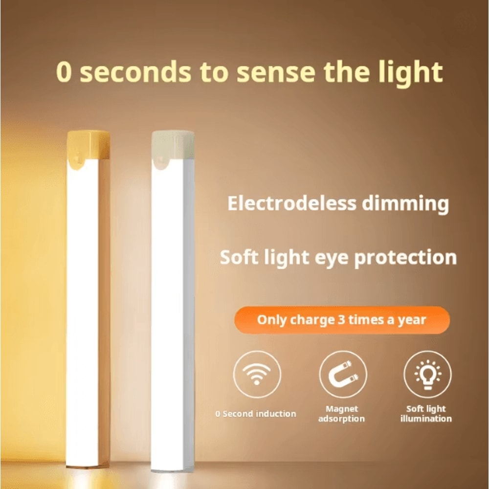 LumiSense Wireless Motion Sensor Cabinet Light Rechargeable LED 0