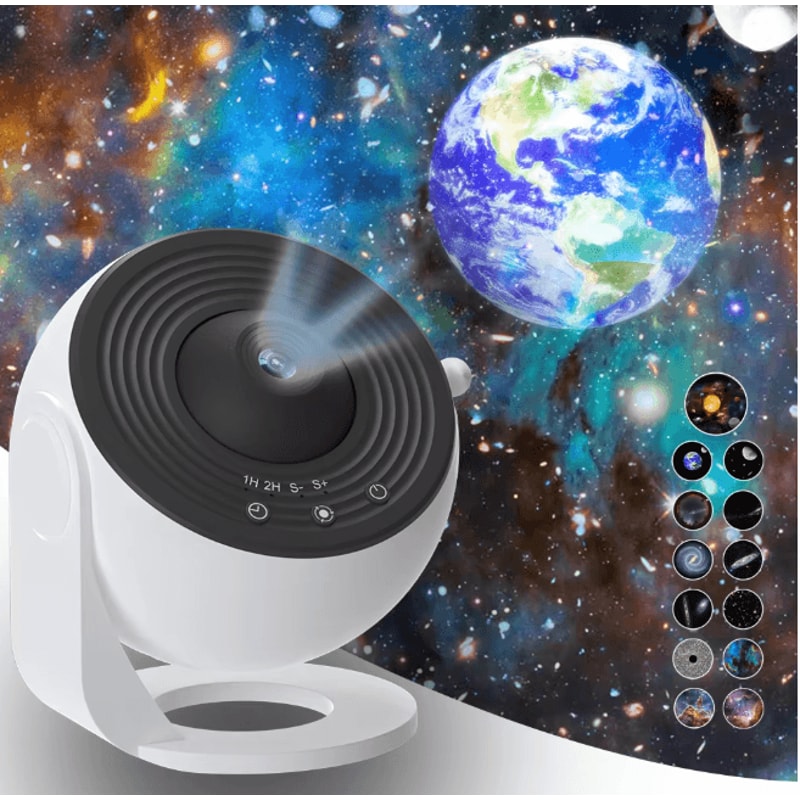 StarScape HD Galaxy Projector Night Light With Rotating Planetarium Discs 0