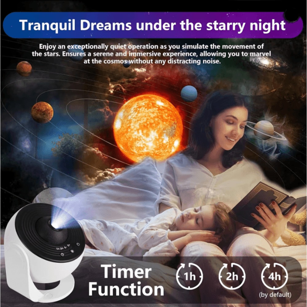 StarScape HD Galaxy Projector Night Light With Rotating Planetarium Discs 1