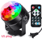 PartyPulse RGB Sound Activated Disco Ball Light With Remote Control 7