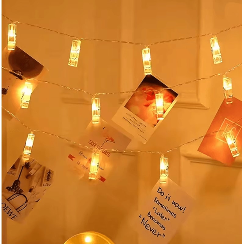 MemoryGlow Photo Clip String Lights Fairy Lights For Pictures And Decor 4