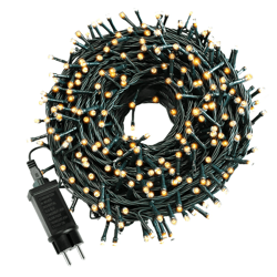 everglow outdoor led fairy lights long string garland for holiday decor