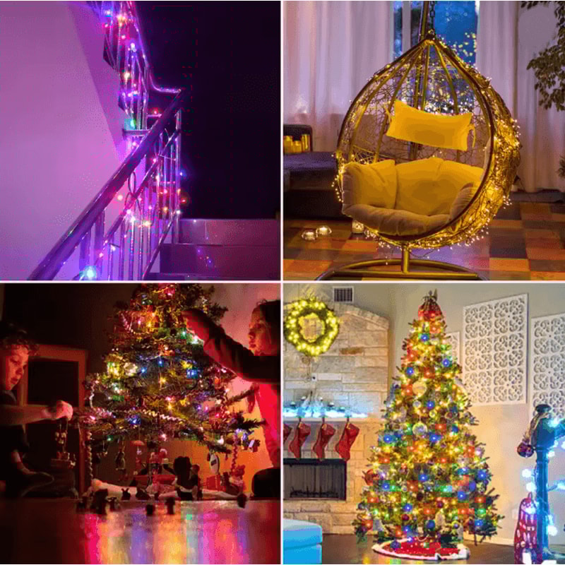 EverGlow Outdoor LED Fairy Lights Long String Garland For Holiday Decor 3