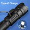 High Power LED Flashlight USB Rechargeable Emergency Torch For Camping And Outdoor Use 1